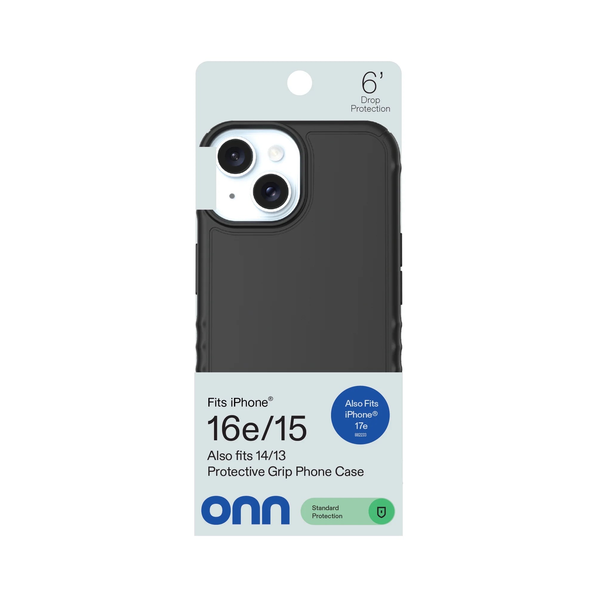 Protective Gel Phone Case for Iphone 17E / Iphone 16E / Iphone 15 / Iphone 14 / Iphone 13 - Black
