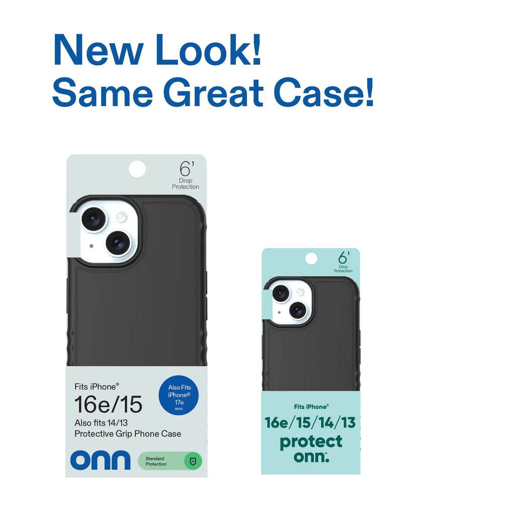 Protective Gel Phone Case for Iphone 17E / Iphone 16E / Iphone 15 / Iphone 14 / Iphone 13 - Black