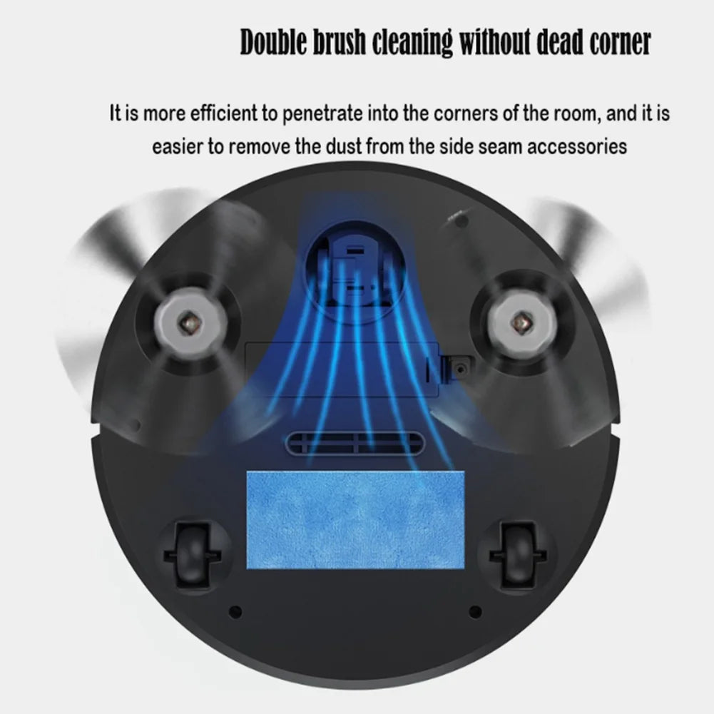 3-In-1 Robot Vacuum Cleaner USB Rechargeable Smart Navigation to Avoid Objects Automatic Cleaning Sweeping Machine Sweeper Robot